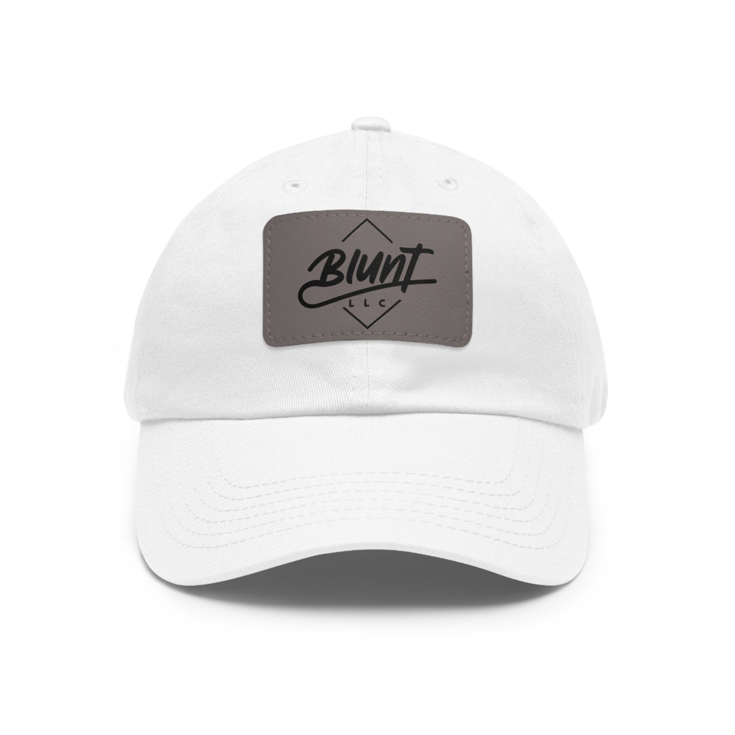 Dad Hat with Leather Patch (Rectangle)