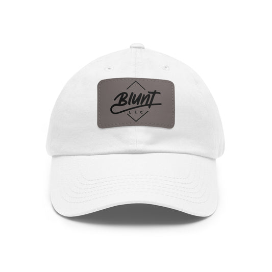 Dad Hat with Leather Patch (Rectangle)